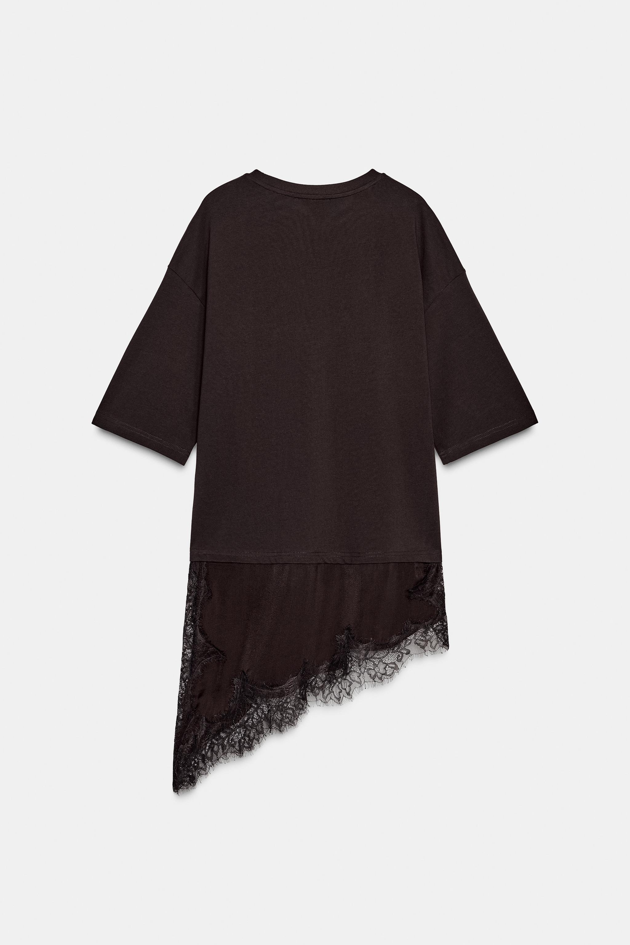COMBINATION LACE T-SHIRT